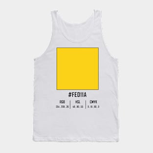 #fed11a yellow Tank Top